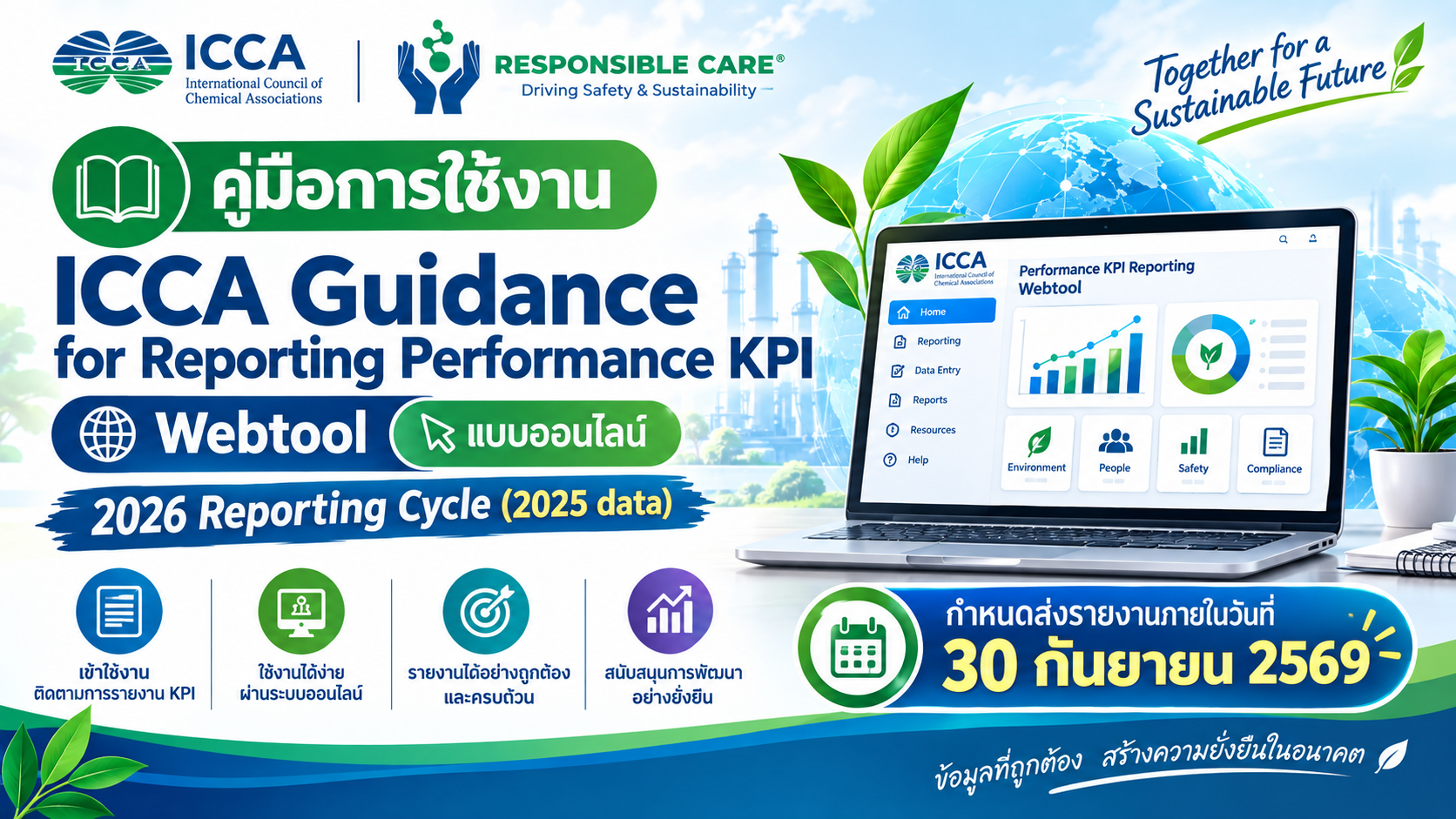 คู่มือ ICCA สำหรับการรายงานผลการดำเนินงาน รอบการรายงานปี 2026 โดยใช้ข้อมูลผลการดำเนินงานของ ปี 2025 เป็นฐานข้อมูลในการรายงาน